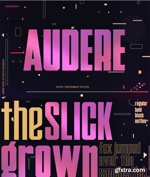  AUDERE | Bold Display Font 