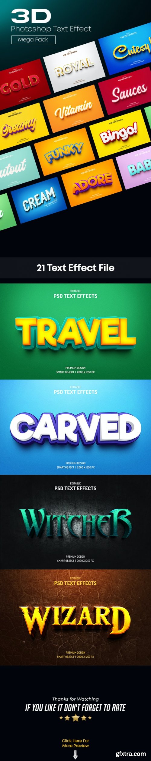 GraphicRiver - 3D Photoshop Text Effects Pack 37458750