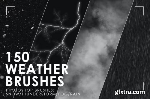 150 Weather Photoshop Brushes