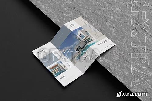 Minimalist Trifold Brochure Mockup MCX3TX6