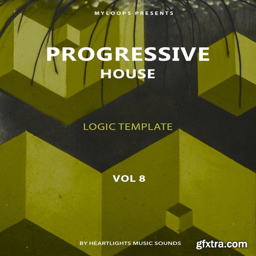 Heartlights Music Sounds Progressive House Template Vol 8 for Logic Pro X