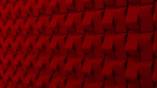 Videohive - 3D Rotating Red Bricks Wall Background - 37492666 - 37492666