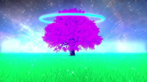 Videohive - Fantasy Nature. Purple Tree - 37493572 - 37493572