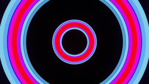 Videohive - Bright Pulsating Circles on a Dark Background 02 - 37497379 - 37497379