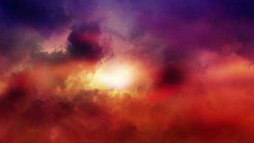 Videohive - Fantasy Evening Sky Loop - 37497633 - 37497633