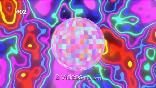 Videohive - Shining Neon Energy Mirror Ball Pack - 37516861 - 37516861