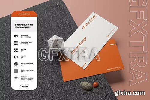 Elegant Business Card Mockup 6JZWEZY