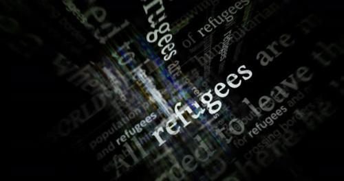 Videohive - News titles media with Refugees seamless looped screens - 37519575 - 37519575