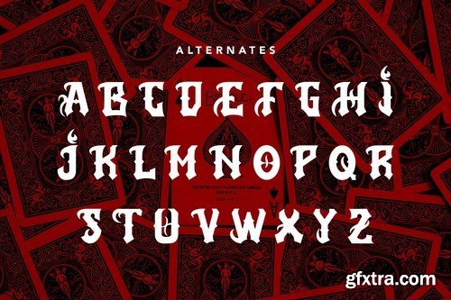 AerialAce - Blackletter Typeface Font