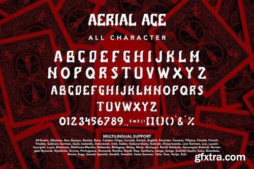 AerialAce - Blackletter Typeface Font