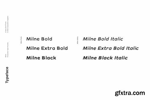 Milne - A Bold Sans Serif