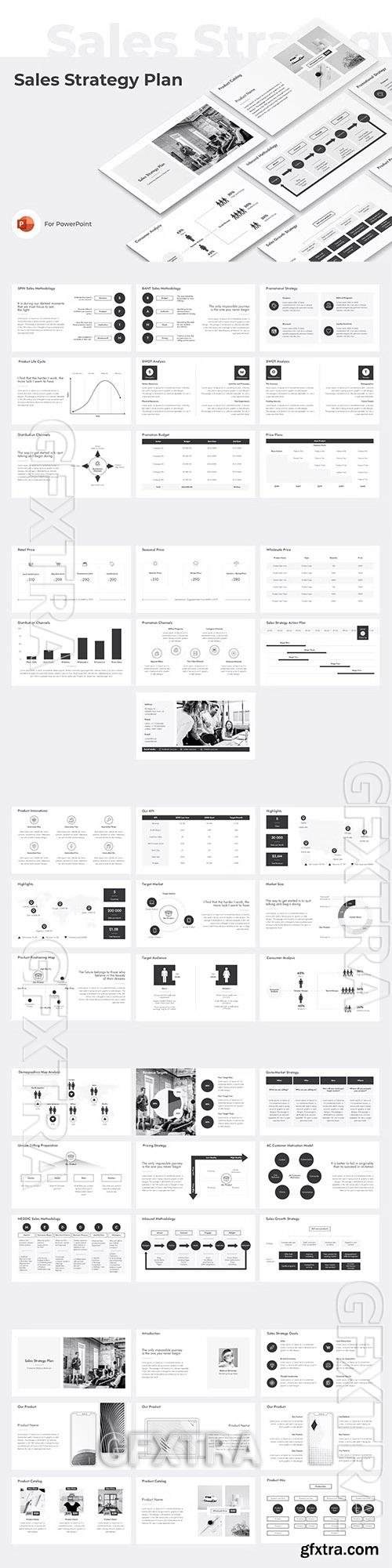 Sales Strategy Plan Powerpoint, Keynote and Google Slides Template 