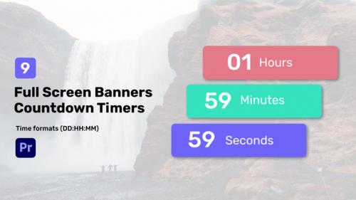 Videohive - Full Screen Banners Countdown Timers for Premiere Pro - 37497065 - 37497065