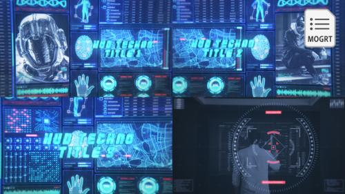 Videohive - HUD Technology Titles - MOGRT - 37507497 - 37507497