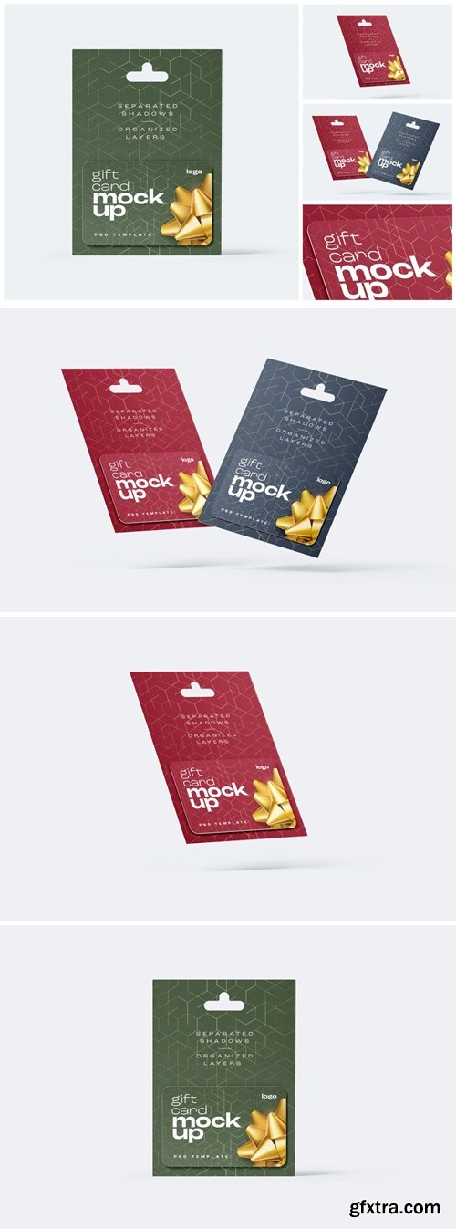 Gift Card Mockup Set 66BMXVV