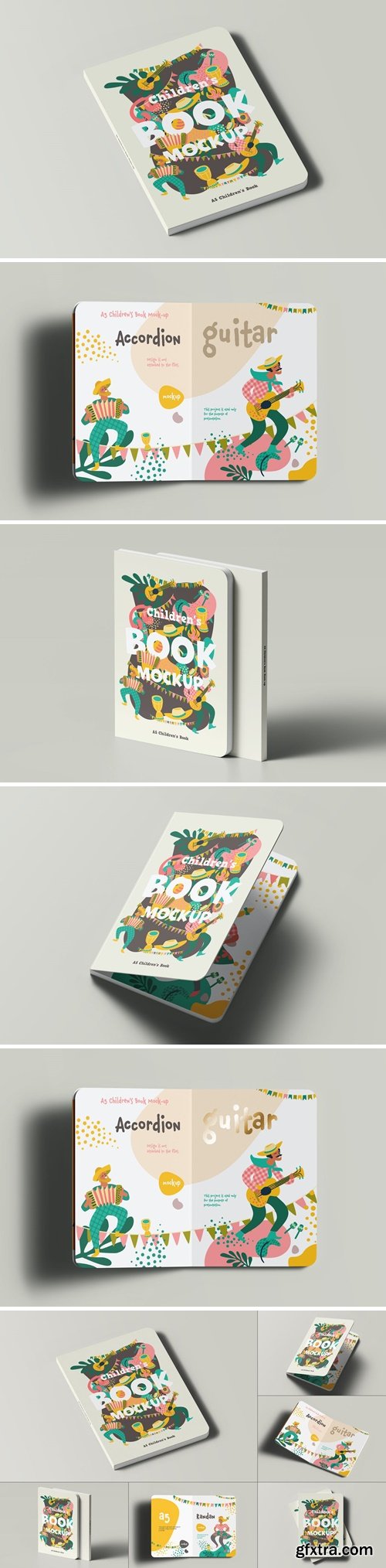 A5 Childrens Book Mock-up