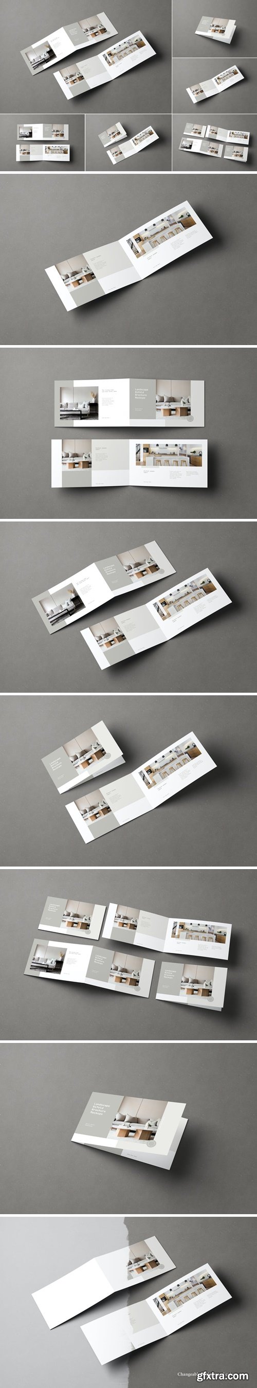 Landscape Bifold Brochure Mockups GBCLA98