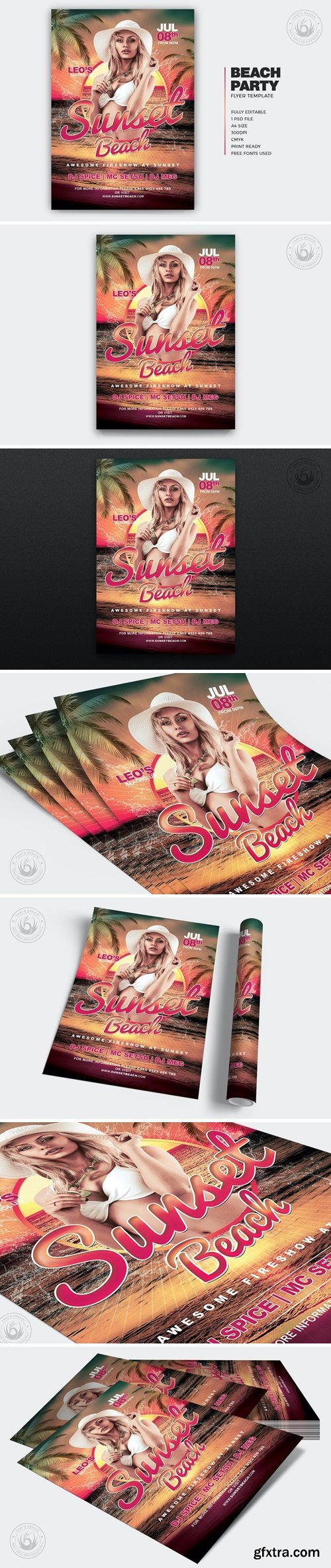 Beach Party Flyer Template V3 NBPR826