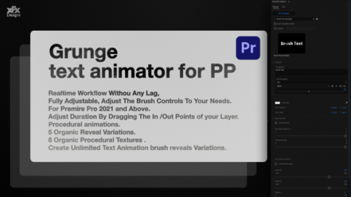 Videohive - Grunge Text Animator For Premiere Pro MOGRT - 37491912 - 37491912