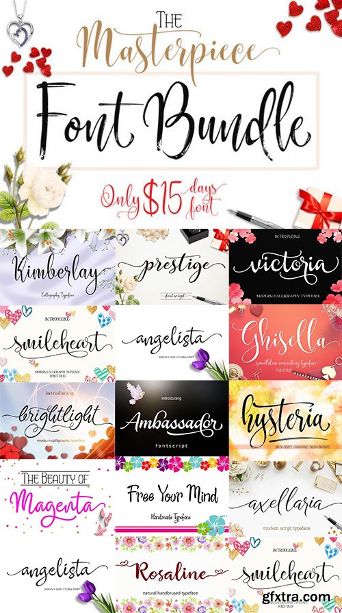 Masterpiece Font Bundle