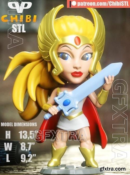 She-Ra Chibi 3D Printable