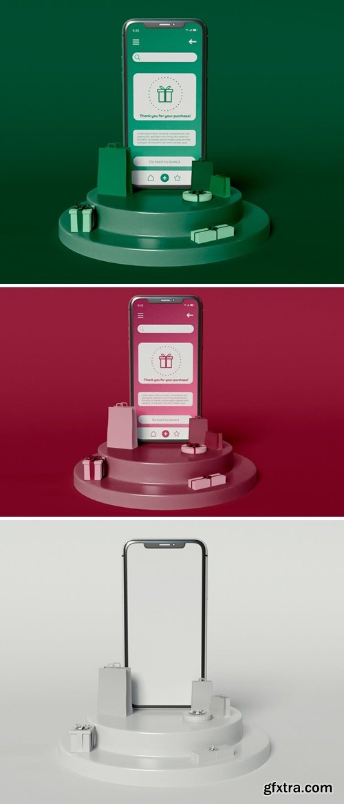 Online Shopping App Mockup