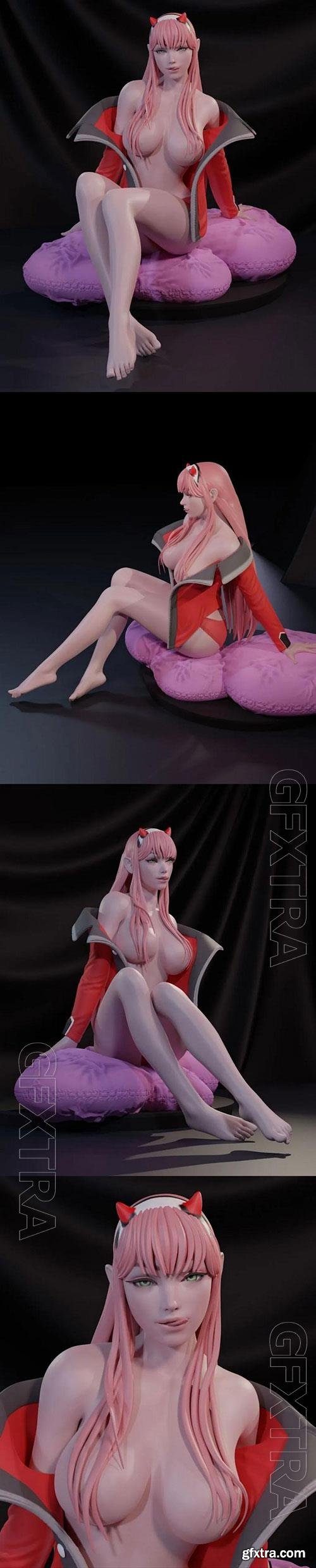 3D Print Models Darling in the franxx - Zero Two V2