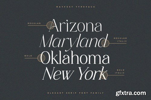 Mayfest Elegant Serif Font Family