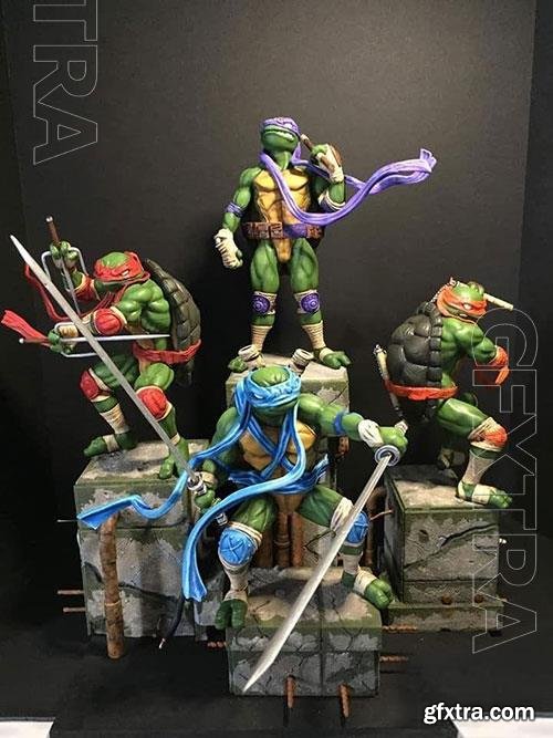 3D Print Models Teenage Mutant Ninja Turtle Diaroma