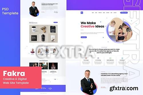 Fakra - Creative website Design Template GFVQZX5