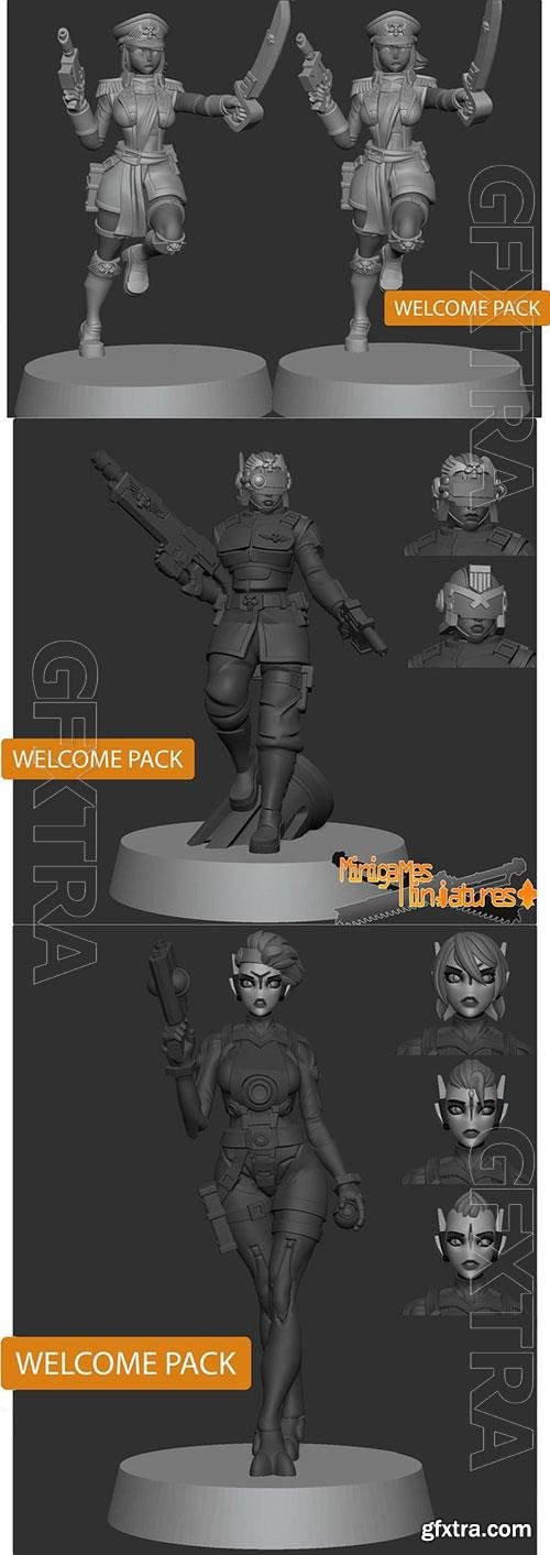 3D Print Models Minigames Miniatures - Welcome Pack April 2022