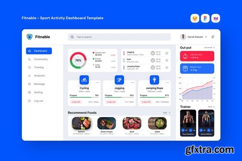 Fitnable - Sport Activity Dashboard Template