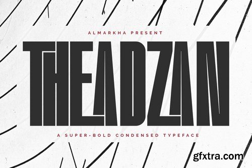 Theadzan - Super Bold Condensed Font