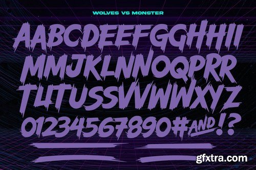Wolves Vs Monster - Retro Horror Font