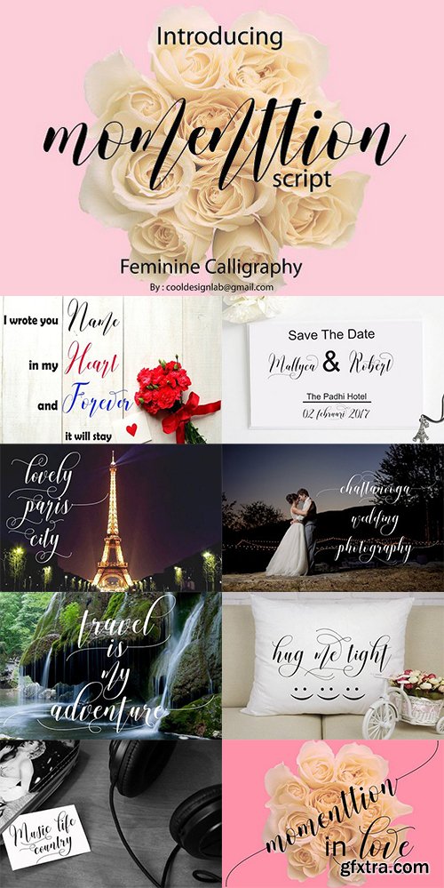 Momenttion Script Font