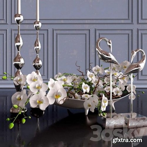 Decorative set. Orchid 1