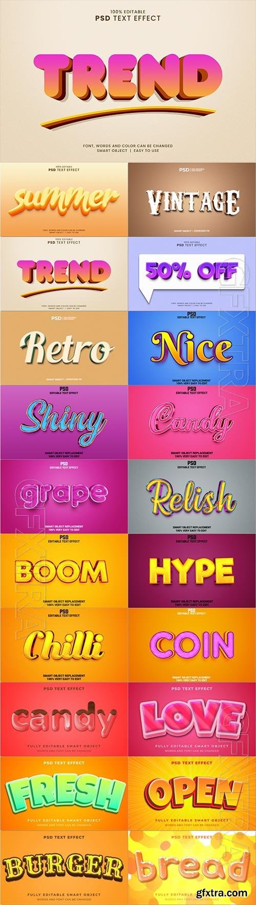 Psd text effect set vol 631