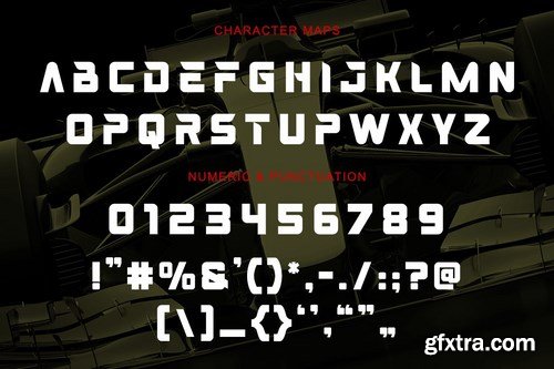 BURN RUBBER - Speed Display Font