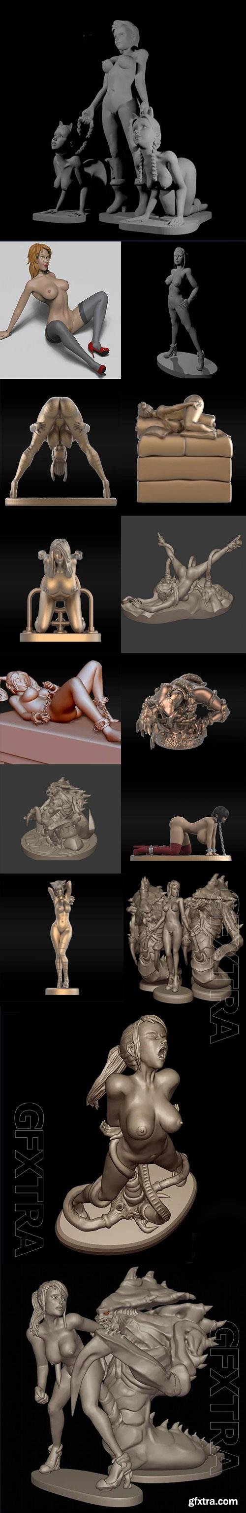 3D Print Models Slave NSFW collection