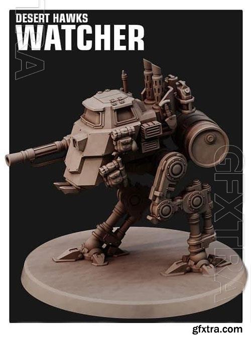 3D Print Models Desert hawks watcher