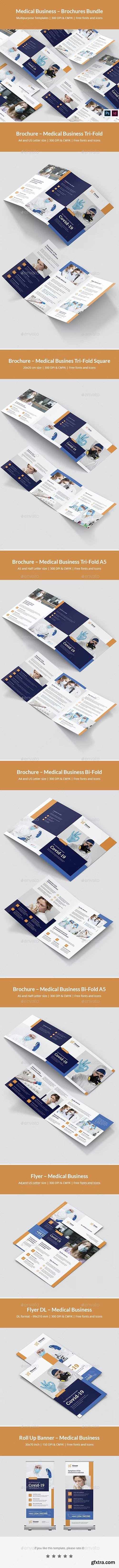 GraphicRiver - Medical Business – Brochures Bundle Print Templates 8 in 1 26452986