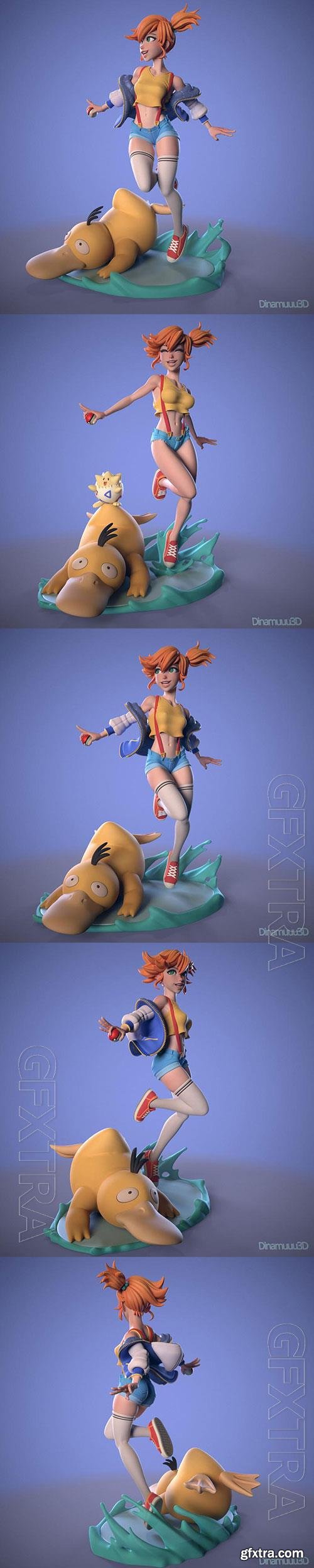 3D Print Models Misty and PsyDuck