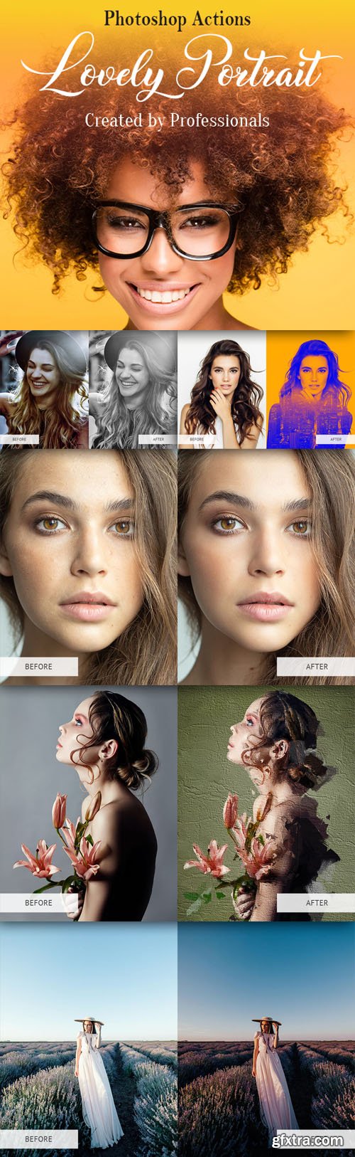 Lovely Portrait - 10 Best Photoshop Actions