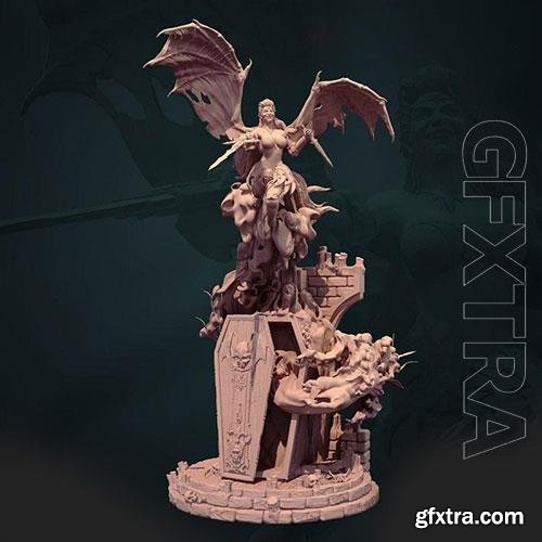 3D Print Models The Crimson Countess - Vampire Queen - Kraken’s Vault