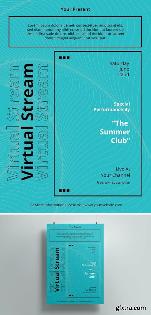 Virtual Stream Concert Poster