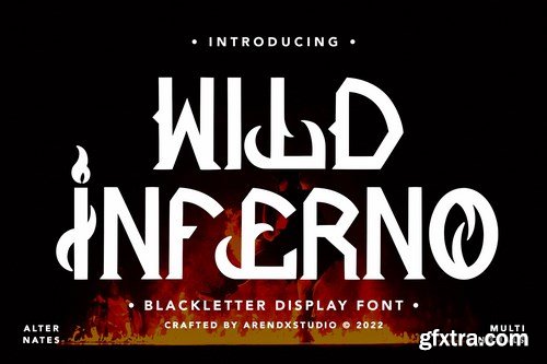 Wild Inferno - Blackletter Display Font