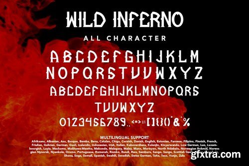 Wild Inferno - Blackletter Display Font