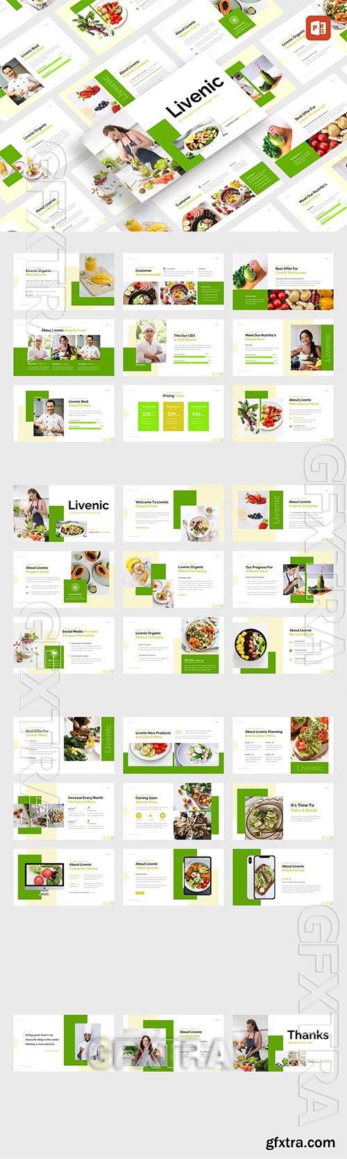 Liveni - Organic Food Powerpoint, Keynote and Google Slides Template