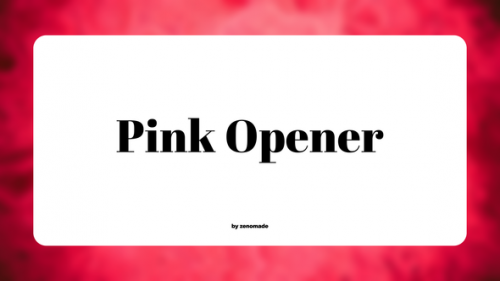 Videohive - Pink. - Modern Opener for Premiere - 37638247 - 37638247