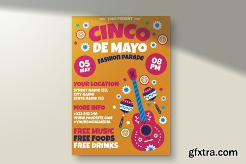 Cinco De Mayo Fashion Festival Flyer Template 2